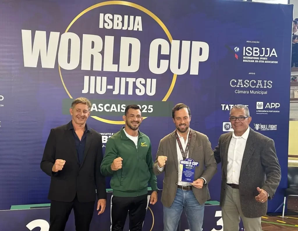 Vereador do Desporto e Relações Internacionais da Câmara Municipal de Cascais ficou impressionado com a World Cup (Foto @mundo_grappling)